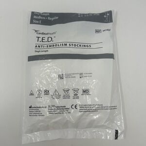 NEW Cardinal Health T.E.D. Anti Embolism Stockings Knee Length Medium Reg. Sz E